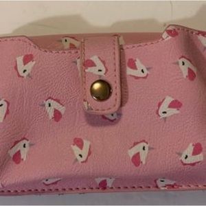 Pink unicorn purse and phone holder